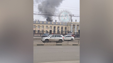 Горожане сообщили о столбе дыма на вокзале Воронеж-1