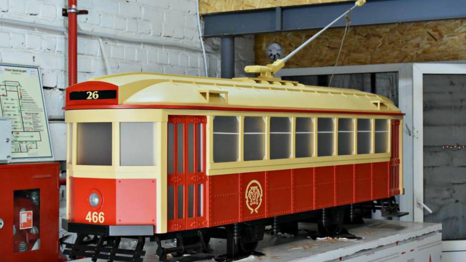 В воронежском сквере установят 2-метровую модель трамвая ко Дню города