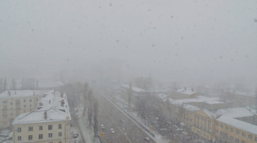 Взгляд из соцсетей. В Воронеже первая гроза сменилась снегопадом