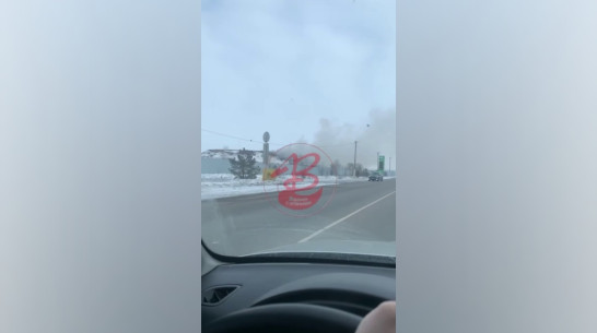 Задымившийся мусорный полигон под Воронежем сняли на видео