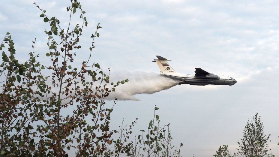 Ростовский самолет помог тушить пожар у воронежской Лушниковки