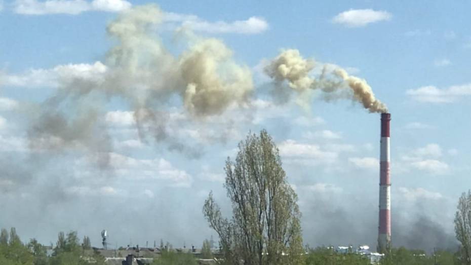 Воронежцев напугал разноцветный дым от пожара на предприятии