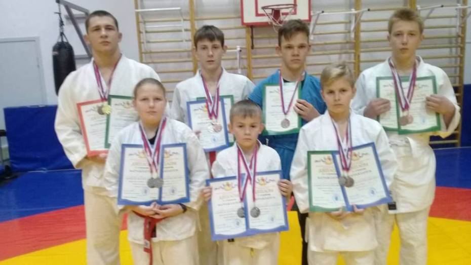 Рамонские борцы выиграли 15 медалей на первенстве и чемпионате области по джиу-джитсу