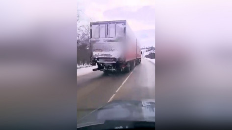 В Воронежской области отчаянный водитель фуры пошел на обгон через «сплошную»: видео