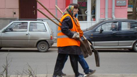 К уборке улиц Воронежа от снега привлекут больше дворников