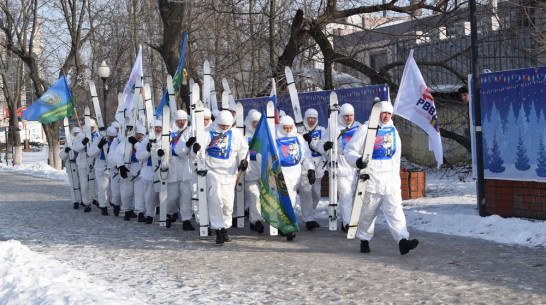Борисоглебск стал пунктом лыжного марш-броска камышинских десантников