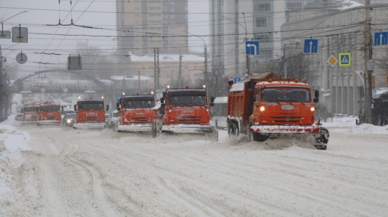 Мэр Воронежа: для вывоза снега с улиц привлекут технику строительных организаций