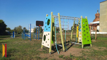 В Малой Грибановке общественники установили игровой комплекс