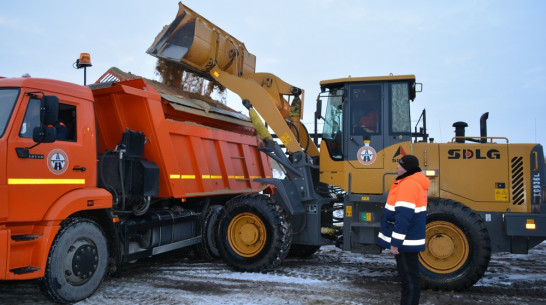 За первые 10 дней января в  Нижнедевицком районе высыпали на дороги двойную норму  песка