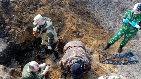 В Воронежской области нашли останки 10 красноармейцев