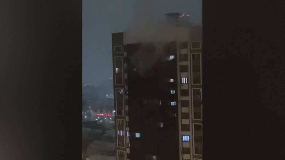 В Советском районе Воронежа загорелась квартира на 14 этаже: видео