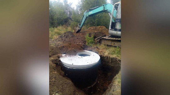 В борисоглебском селе Губари соорудили новые водопроводные колодцы