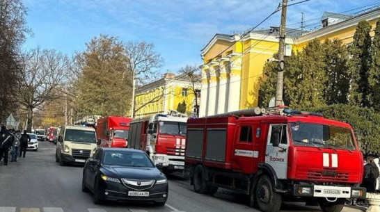 В Воронеже потушили пожар в здании лесотехнического университета