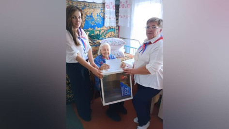 В Верхнем Мамоне на дому проголосовала 102-летняя Александра Малахова