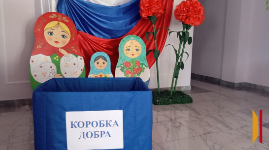 В Грибановском районе стартовала акция помощи «Коробка добра»