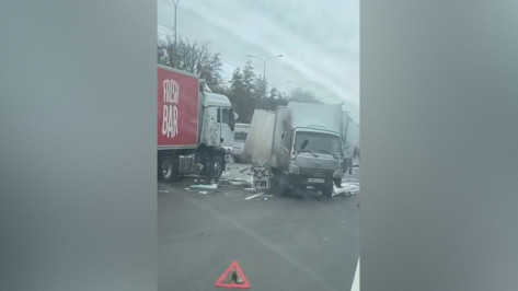 Из-за аварии с грузовиками на трассе М-4 «Дон» в Воронежской области образовалась огромная пробка