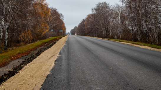 В Воронежской области завершился ремонт участка дороги Эртиль – Терновка