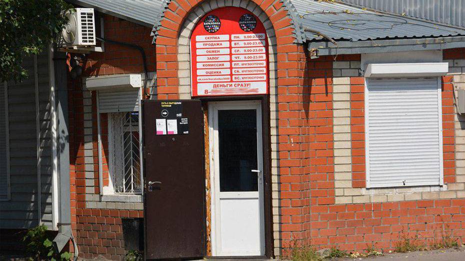 В Поворино ограбили комиссионный магазин