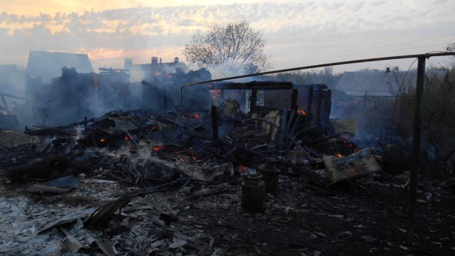 У жителя Воронежа в Лискинском районе полностью сгорела дача