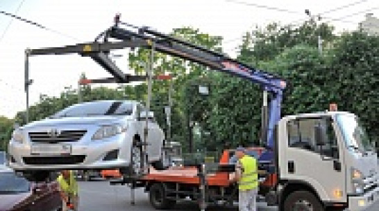 ГИБДД: с улиц Воронежа за 9 месяцев на штрафстоянку эвакуировано 7 тыс автомобилей