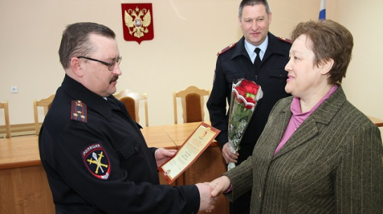 Полиция поблагодарила богучарскую журналистку