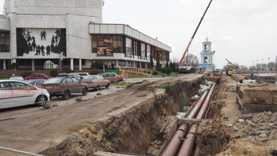 Реконструкцию сквера на Советской площади Воронежа завершат к 1 июня