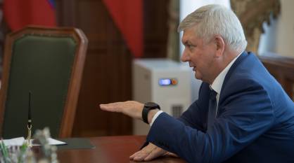 Воронежский губернатор обсудил с Командующим Центральным округом Росгвардии вопросы общественной безопасности