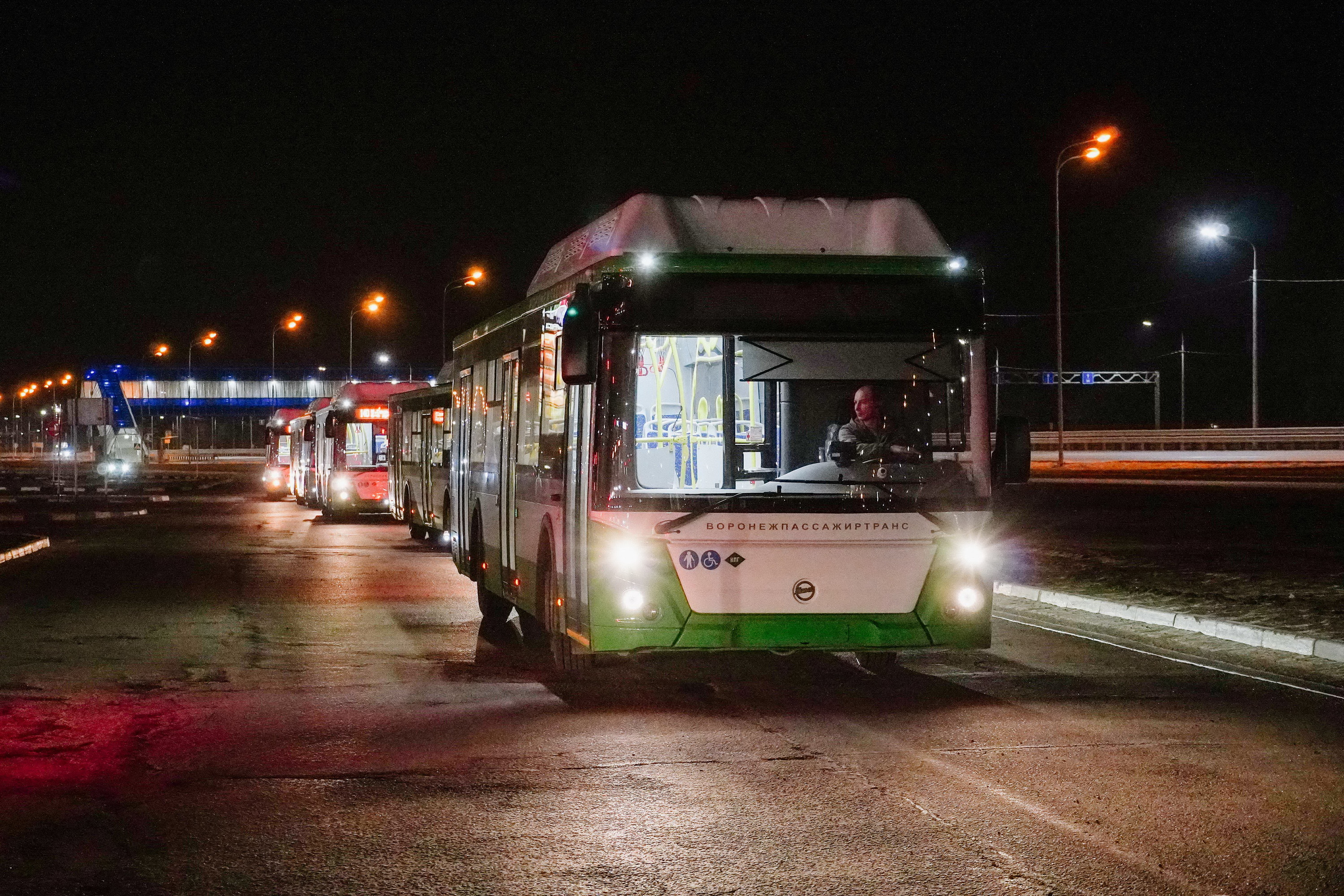 Новые автобусы прибыли в Воронеж