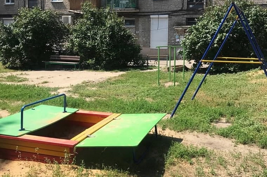Детская площадка в Ленинском районе Воронежа