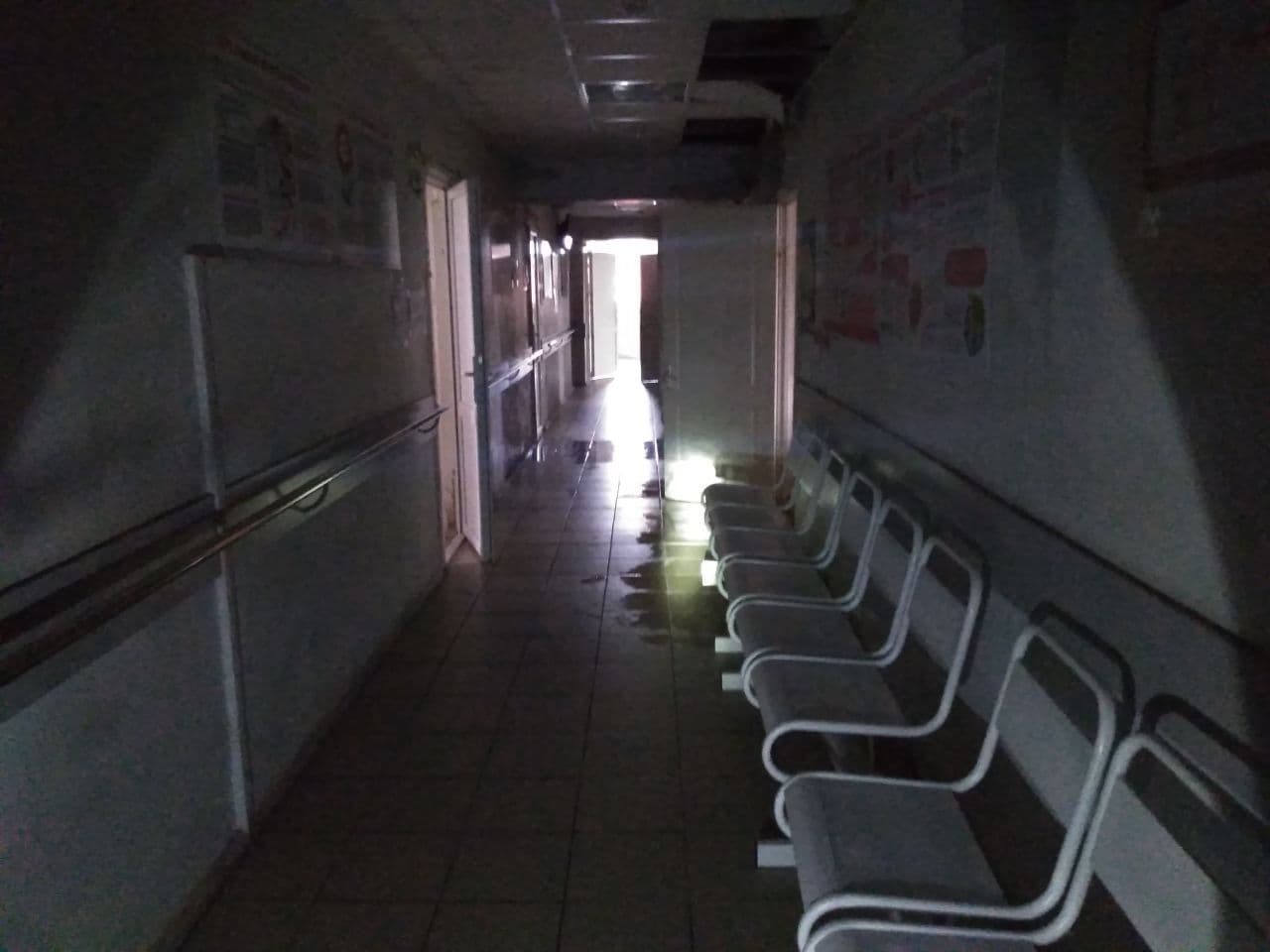 Затопленная поликлиника в Воронежской области