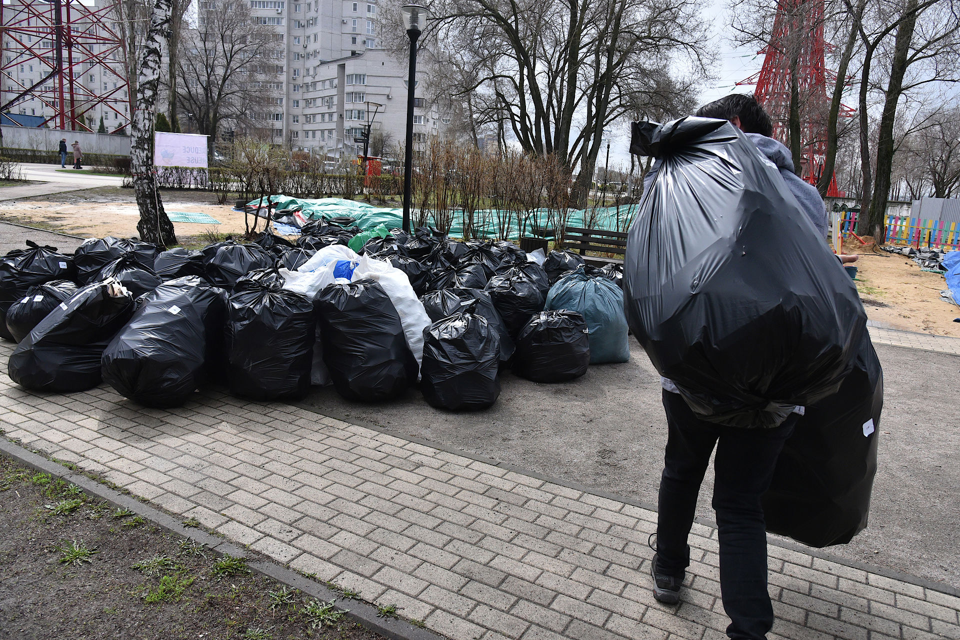 Во время Всемирного дня чистоты в Воронежской области собрали 320 мешков  отходов