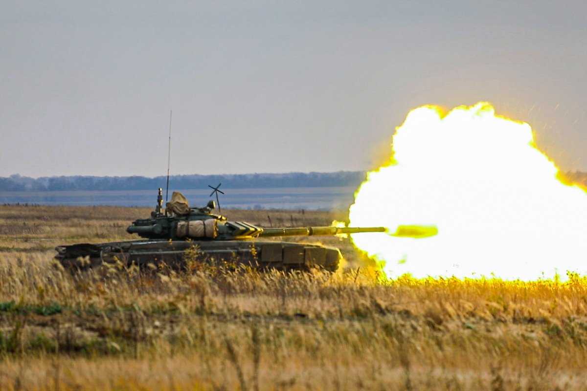 Занятия танкистов в Воронежской области