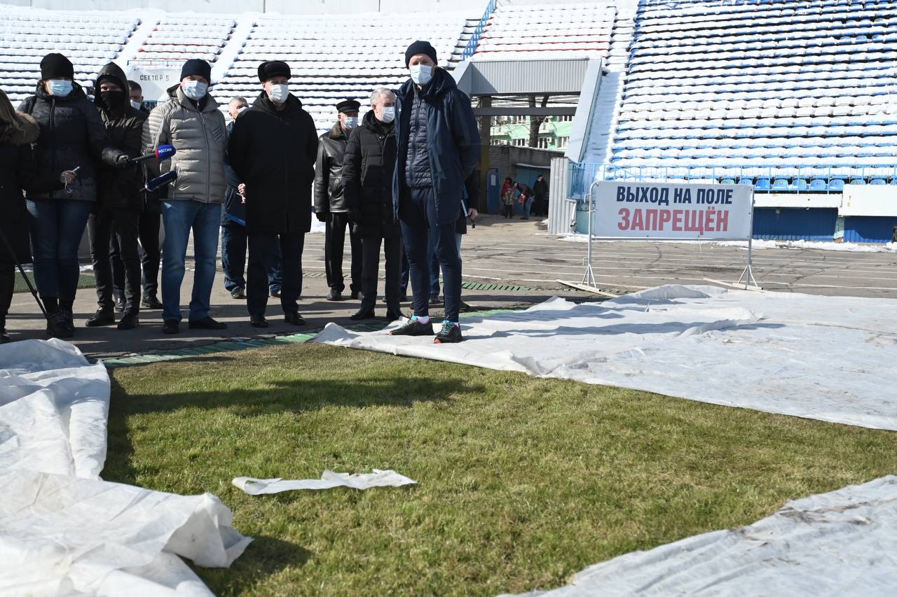 Проверка губернатора стадиона «Факела» в Воронеже