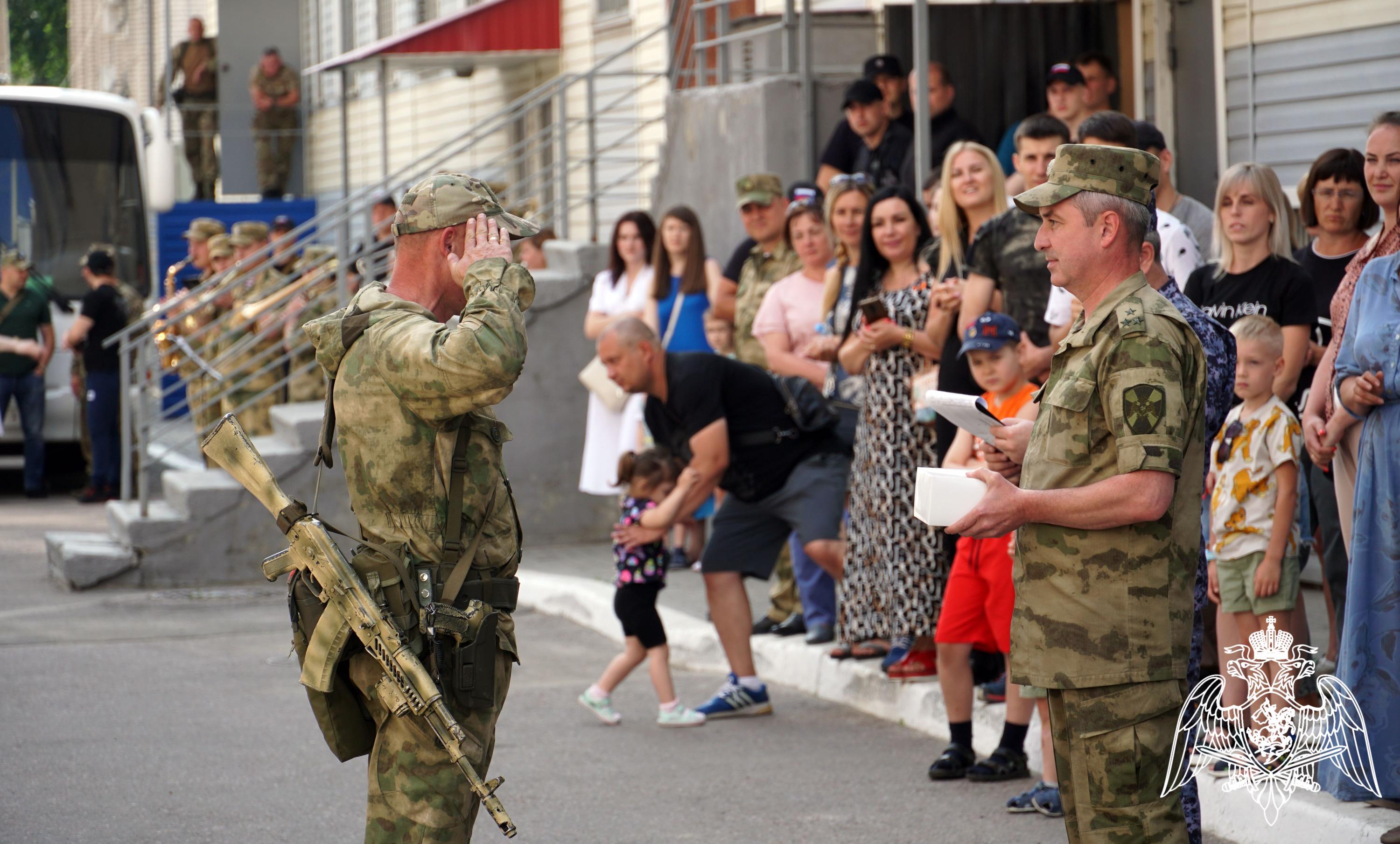 Бойцы Росгвардии вернулись из Украины в Воронеж