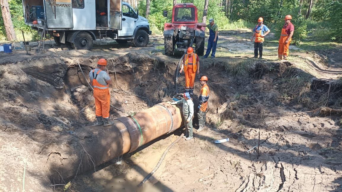 В Воронеже завершают работы над устранением аварии на водопроводе