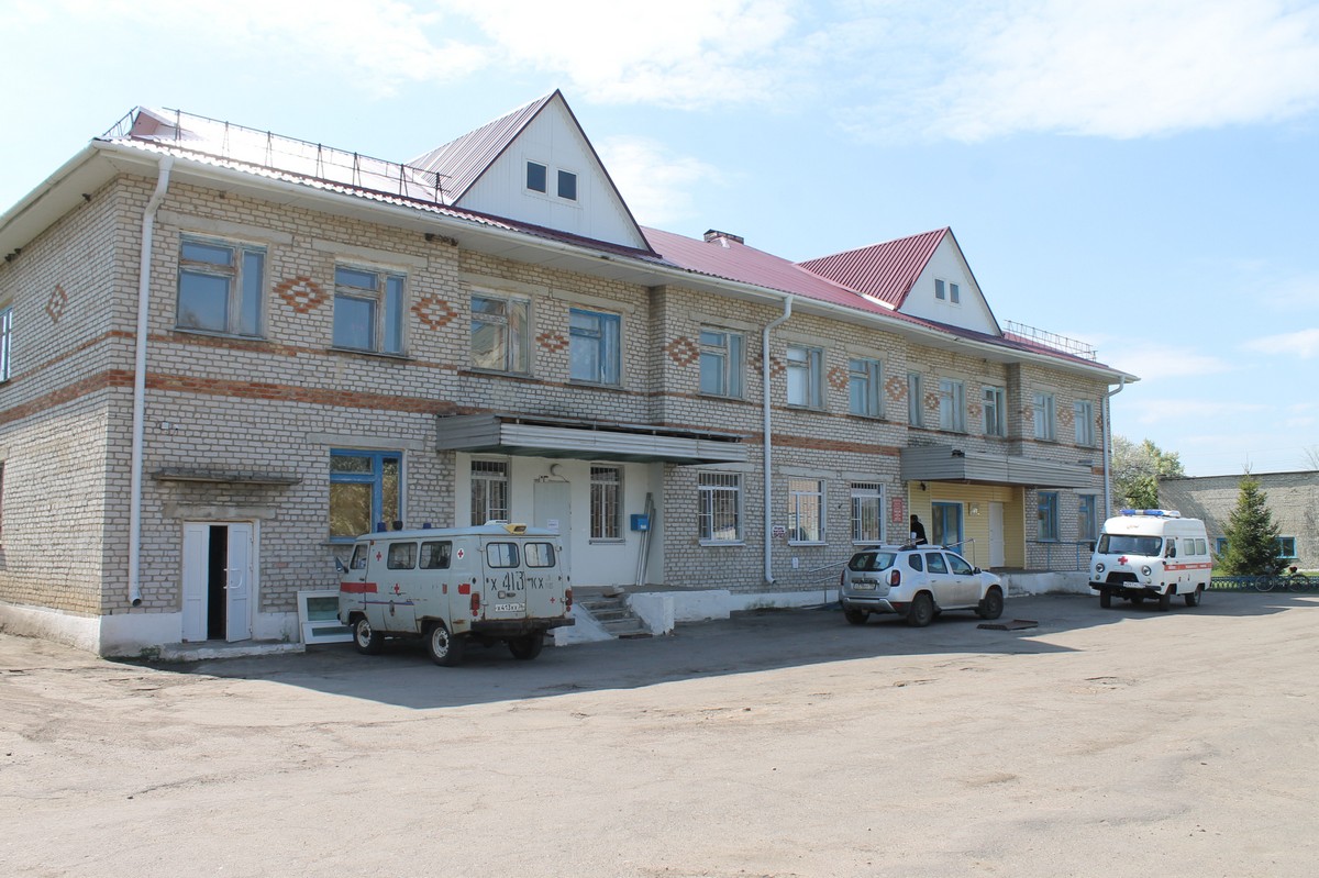 Вход в поликлинику Петропавловской районной больницы, 2020 год