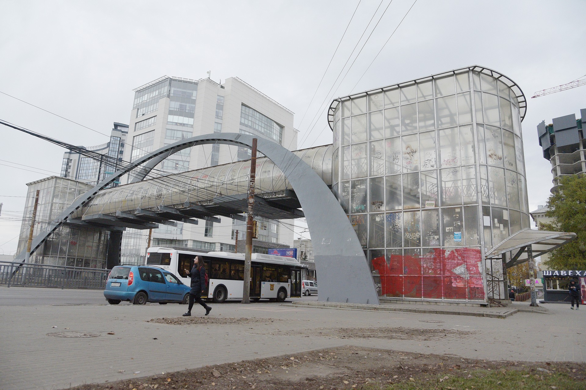 Надземный переход у Центрального автовокзала в Воронеже могут снести