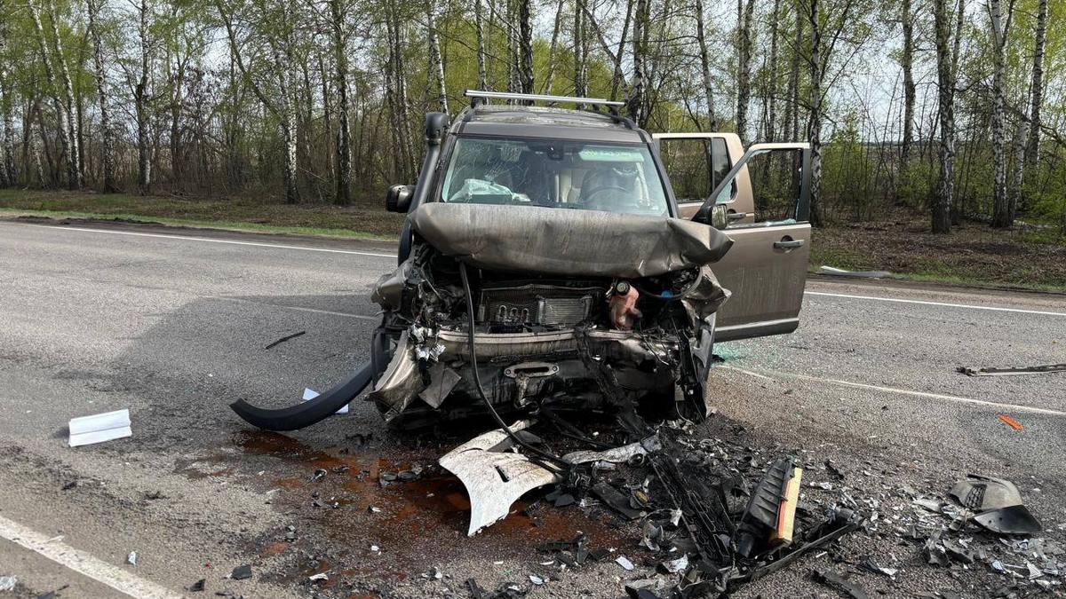 В страшном лобовом ДТП под Воронежем погибли 2 человека и пострадали еще 5