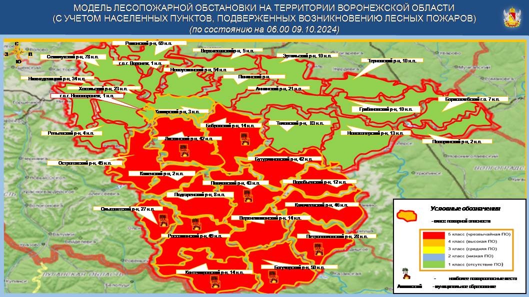 Информация ГУ МЧС во Воронежской области