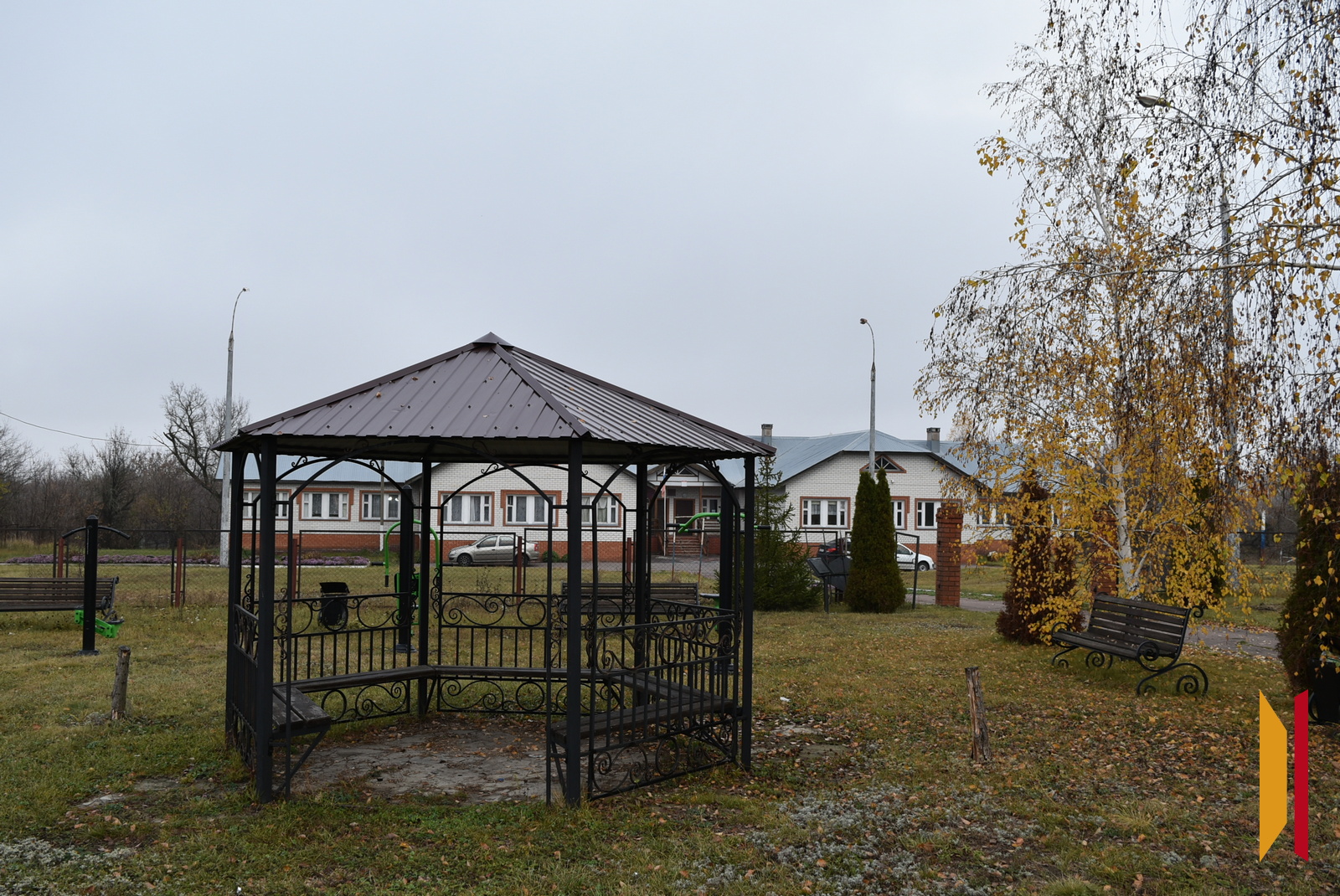 Зона отдыха в центре Краснореченки