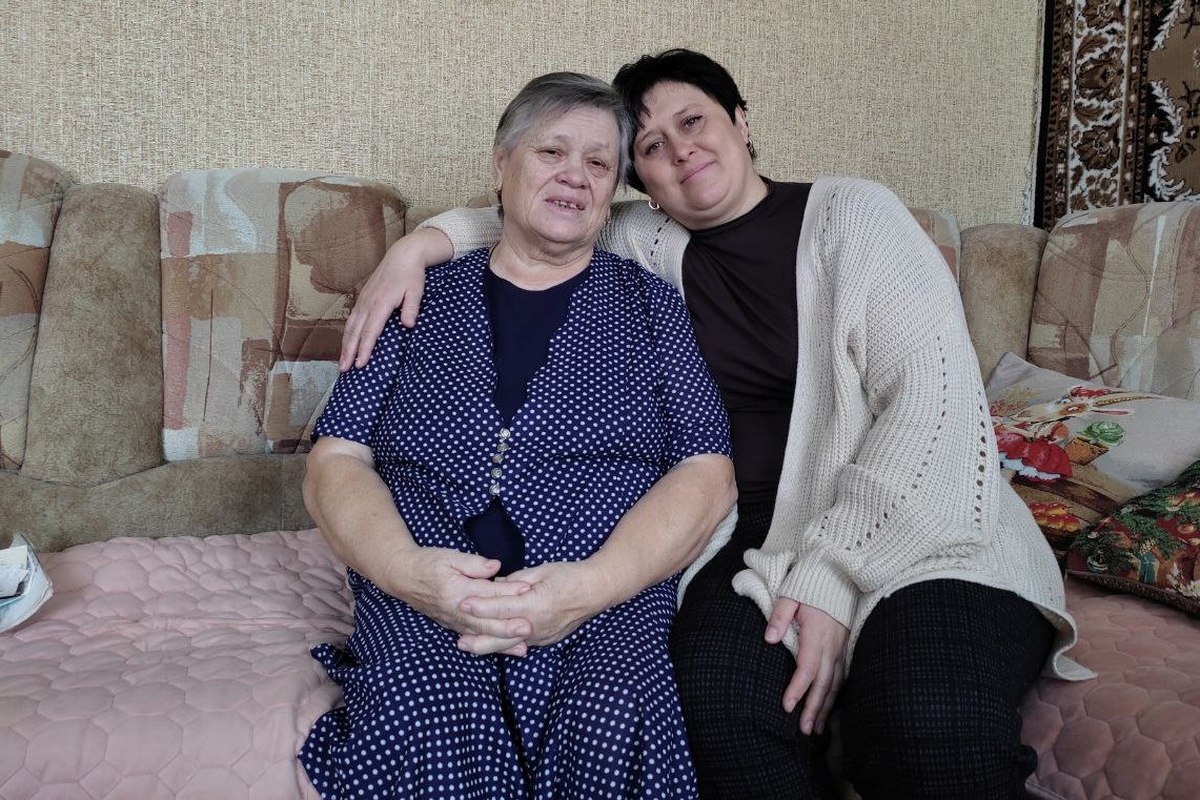 Дина Кирсанова с мамой