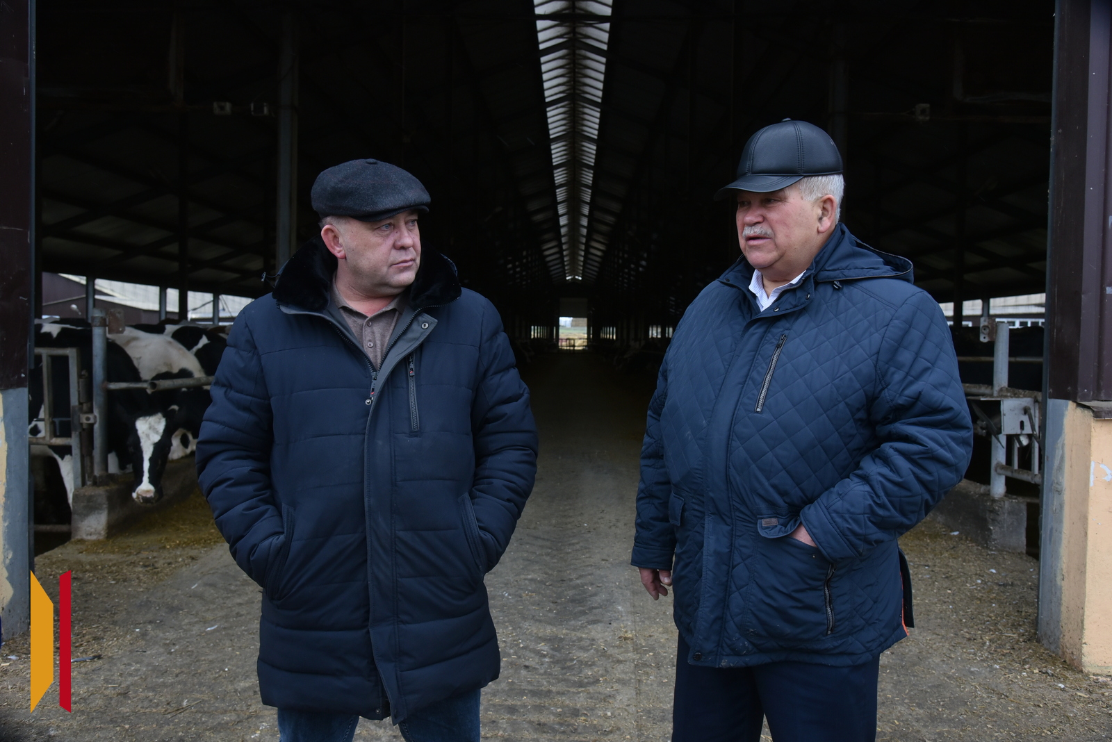 С директором СХП «Новомарковское» Владимиром Пулиным