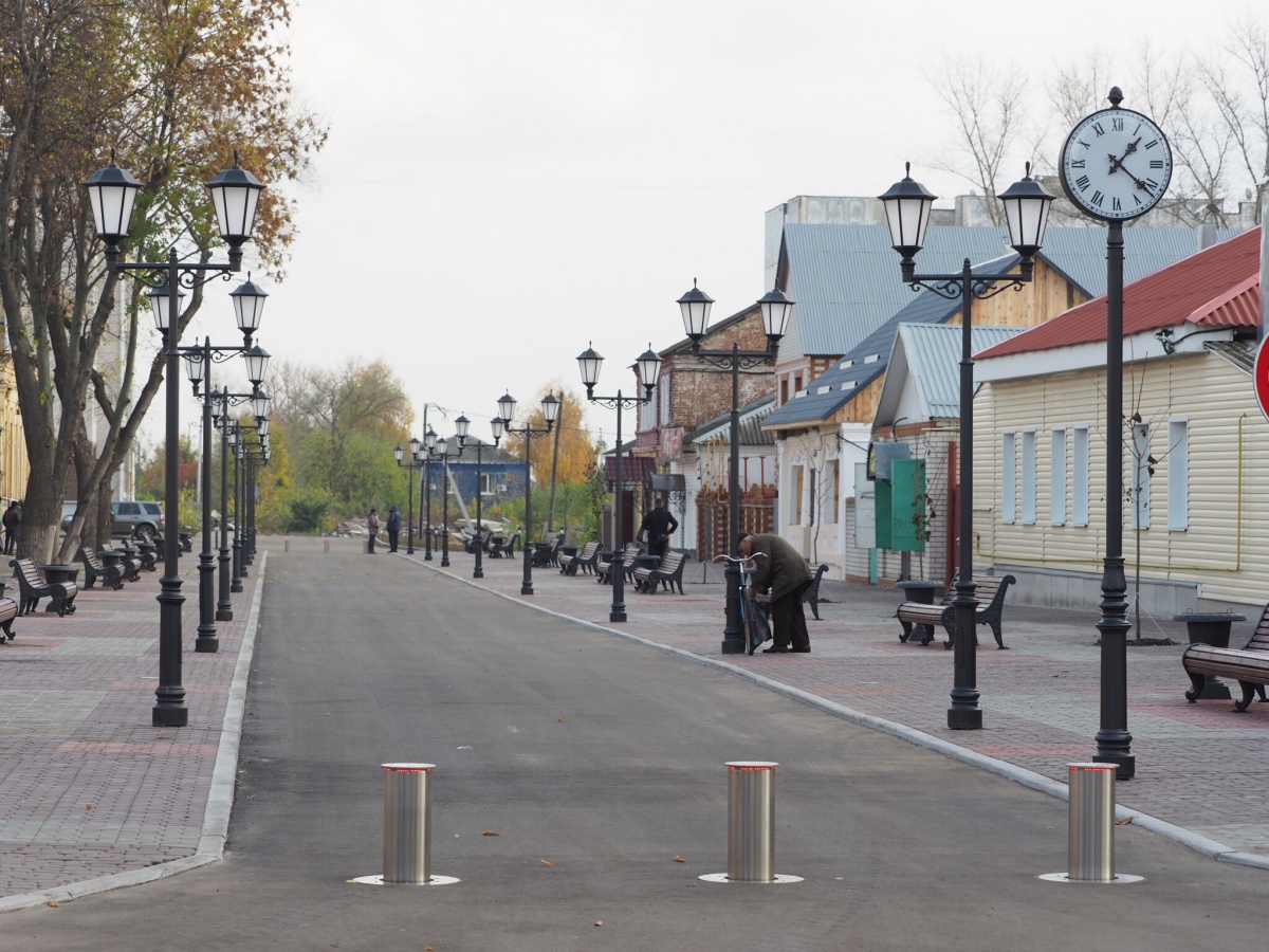 В Боброве фасады домов у новой пешеходной зоны приведут к единому стилю