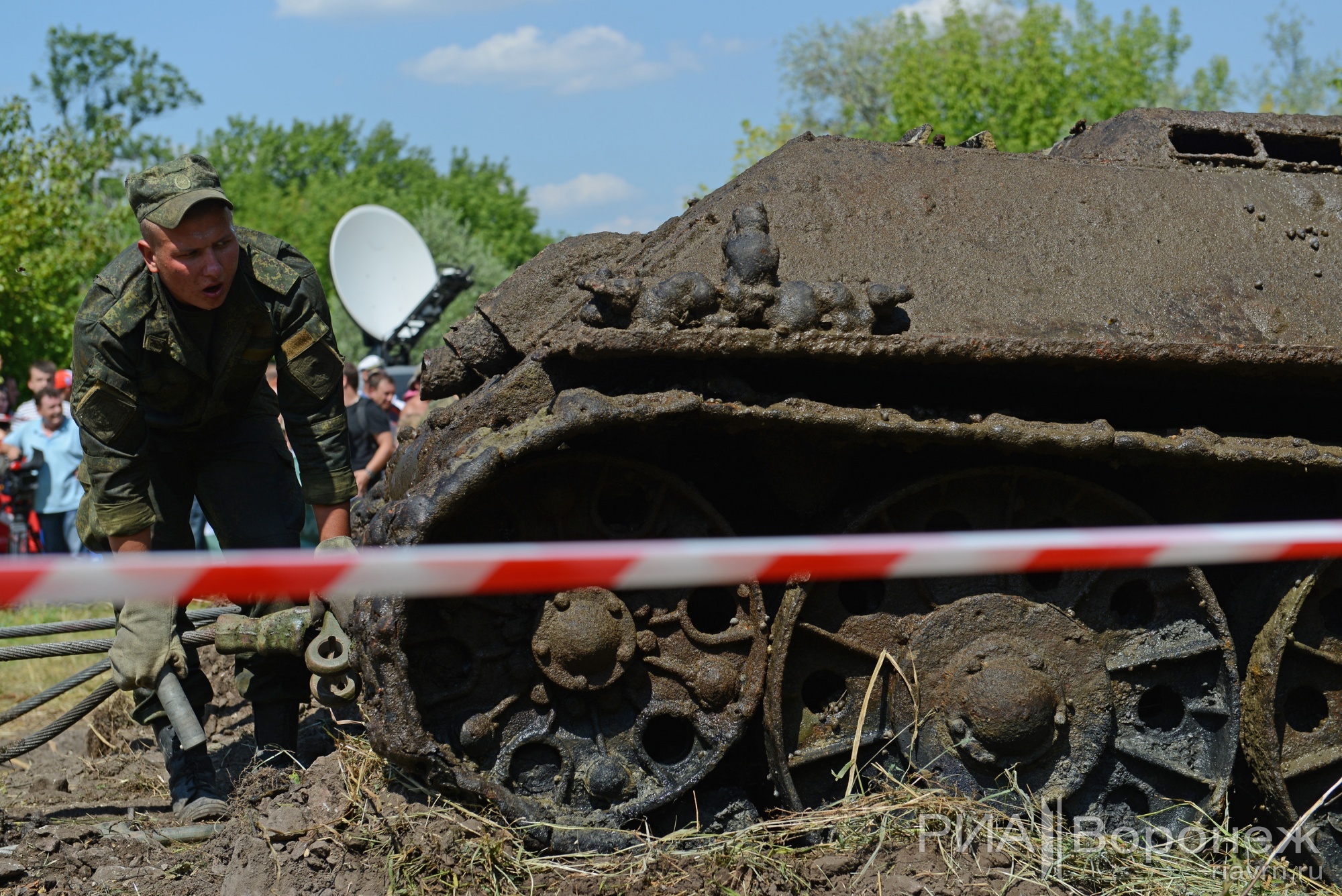 В Воронежской области нашли танк т 34 76