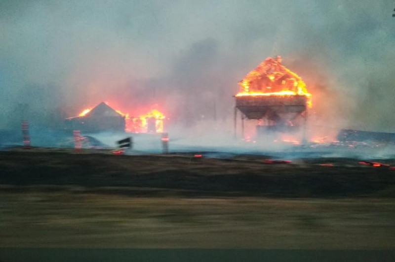 Пожары в Воронежской области