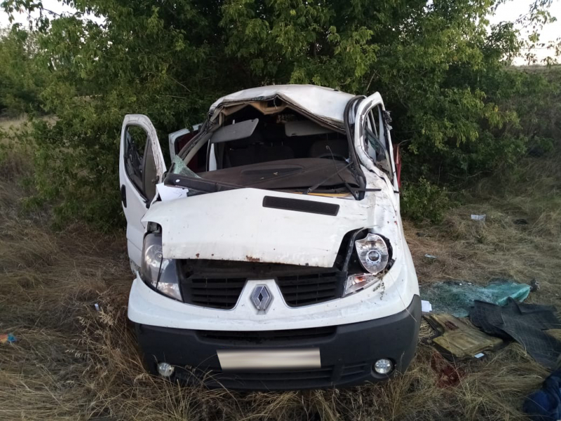 Микроавтобус Renault авария пострадавшие уснул за рулем